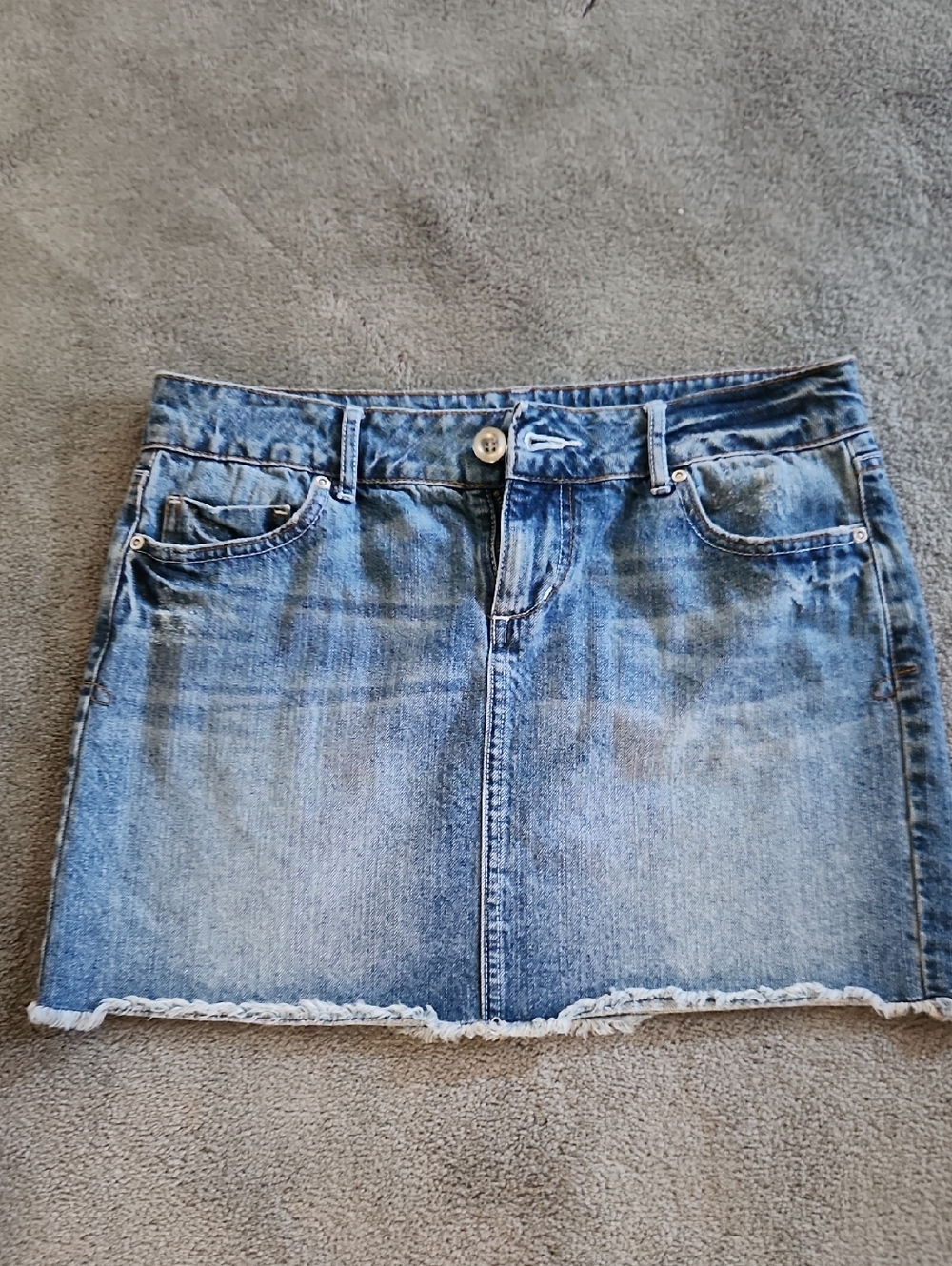 Classic Blue Denim Mini Skirt